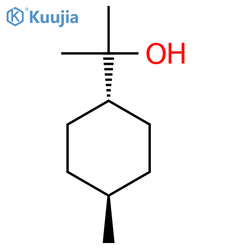 Cyclohexanemethanol, a,a,4-trimethyl-, trans- structure