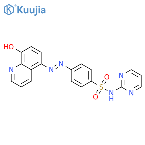Benzenesulfonamide,4-[2-(8-hydroxy-5-quinolinyl)diazenyl]-N-2-pyrimidinyl- structure