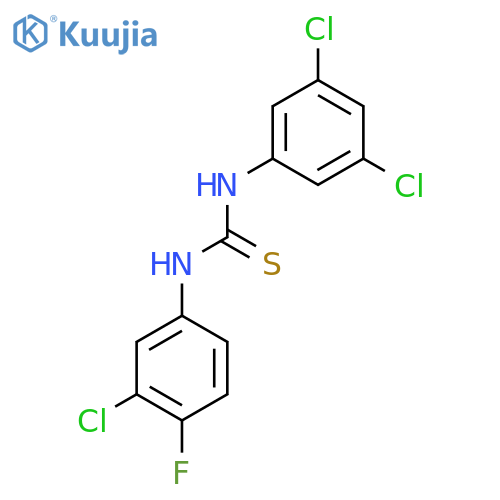 1-(3-Chloro-4-fluorophenyl)-3-(3,5-dichlorophenyl)thiourea structure