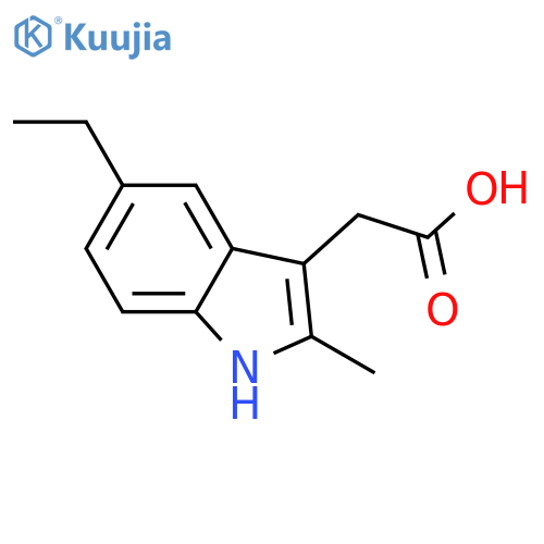 (5-ethyl-2-methyl-1H-indol-3-yl)acetic Acid structure