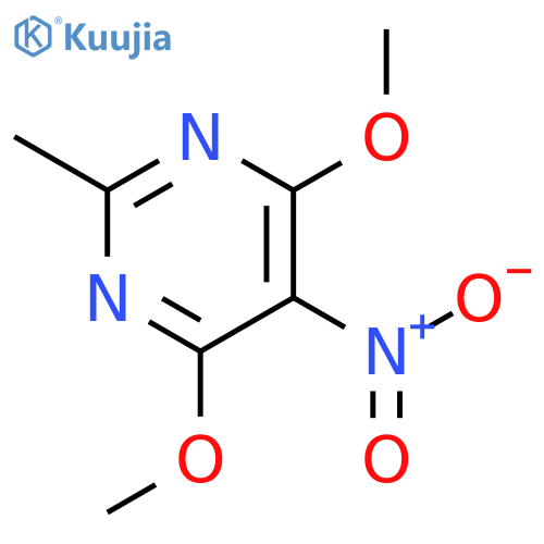 4,6-Dimethoxy-2-methyl-5-nitropyrimidine structure