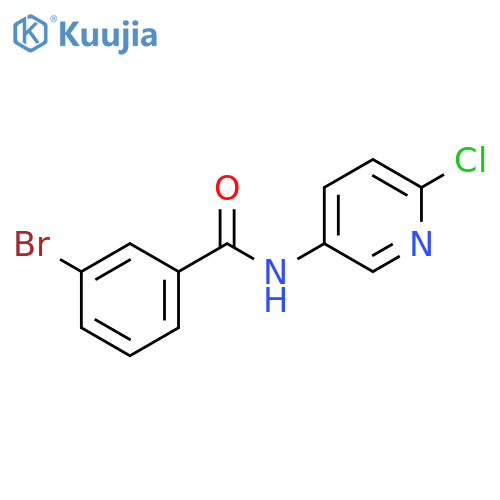 3-Bromo-N-(6-chloropyridin-3-yl)benzamide structure