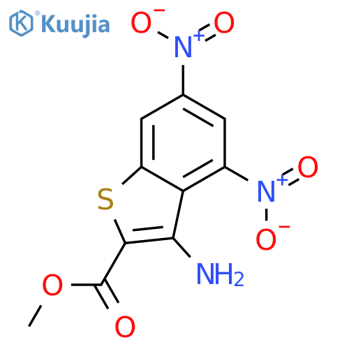 3-Amino-4,6-dinitro-benzo[b]thiophene-2-carboxylic acid methyl ester structure
