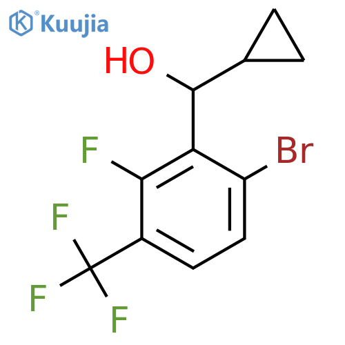 (6-Bromo-2-fluoro-3-(trifluoromethyl)phenyl)(cyclopropyl)methanol structure