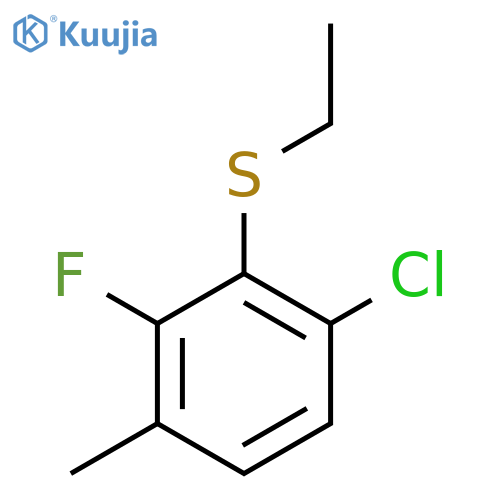 (6-Chloro-2-fluoro-3-methylphenyl)(ethyl)sulfane structure