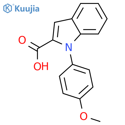 1-(4-METHOXY-PHENYL)-1H-INDOLE-2-CARBOXYLIC ACID structure