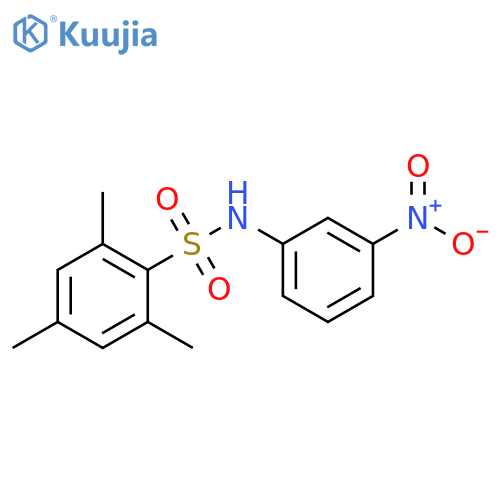 2,4,6-trimethyl-N-(3-nitrophenyl)benzene-1-sulfonamide structure