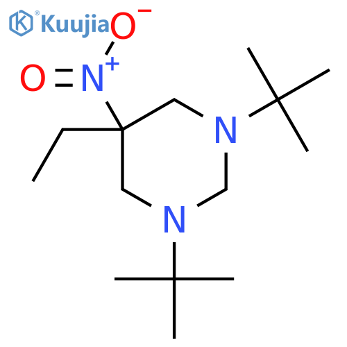 1,3-Di-tert-butyl-5-ethyl-5-nitro-1,3-diazinane structure