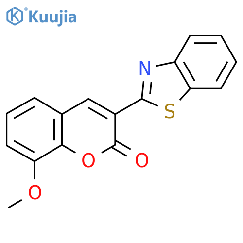 3-(1,3-benzothiazol-2-yl)-8-methoxy-2H-chromen-2-one structure