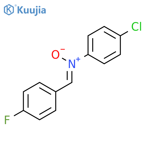 (NZ)-4-chloro-N-(4-fluorophenyl)methylidene-N-oxidoanilinium structure