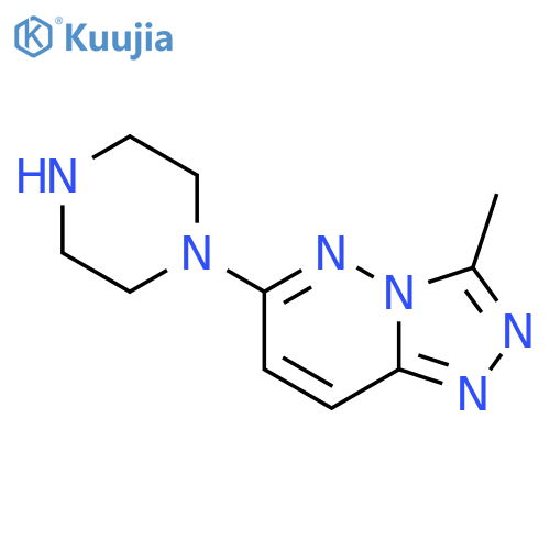 1-{3-methyl-[1,2,4]triazolo[4,3-b]pyridazin-6-yl}piperazine structure