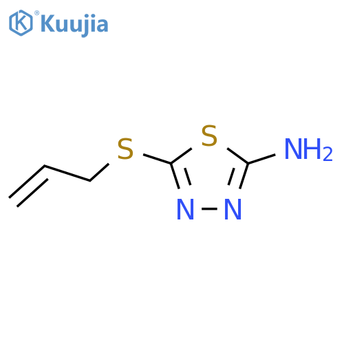 5-(Prop-2-en-1-ylsulfanyl)-1,3,4-thiadiazol-2-amine structure