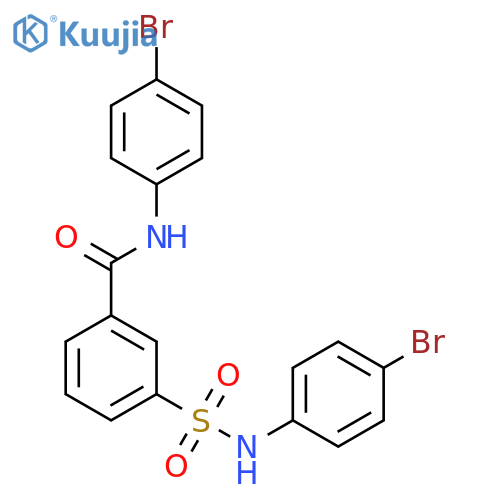 Benzamide, N-(4-bromophenyl)-3-[[(4-bromophenyl)amino]sulfonyl]- structure