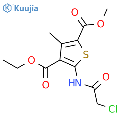 4-Ethyl 2-methyl 5-(chloroacetyl)amino-3-methylthiophene-2,4-dicarboxylate structure