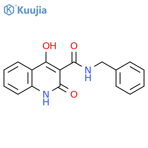 N-benzyl-4-hydroxy-2-oxo-1H-quinoline-3-carboxamide structure