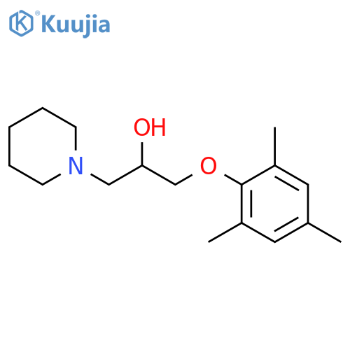 1-(piperidin-1-yl)-3-(2,4,6-trimethylphenoxy)propan-2-ol structure