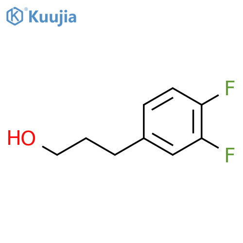 Benzenepropanol,3,4-difluoro- structure