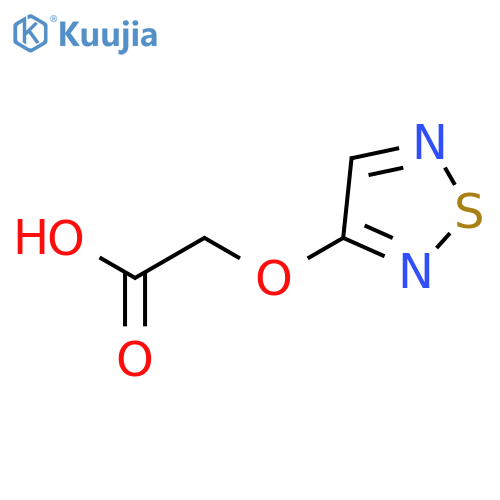 Acetic acid,2-(1,2,5-thiadiazol-3-yloxy)- structure
