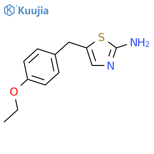 5-(4-ethoxyphenyl)methyl-1,3-thiazol-2-amine structure