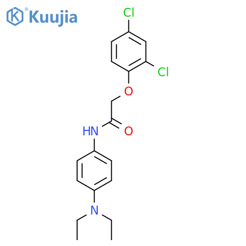 2-(2,4-dichlorophenoxy)-N-4-(diethylamino)phenylacetamide structure