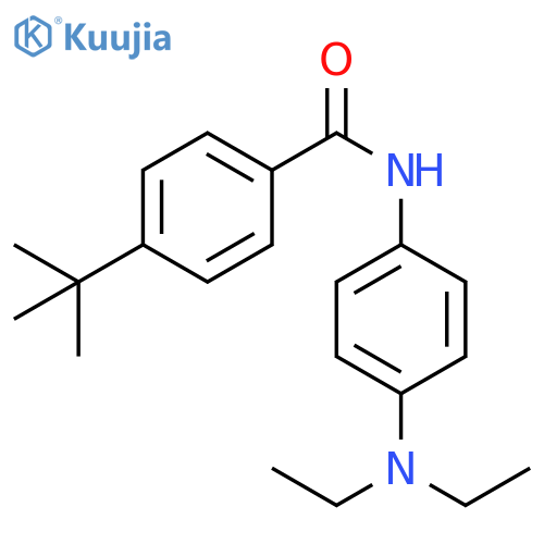 4-tert-butyl-N-4-(diethylamino)phenylbenzamide structure