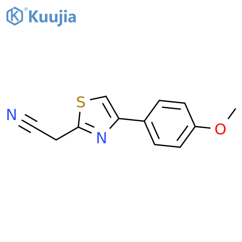 2-4-(4-Methoxyphenyl)-1,3-thiazol-2-ylacetonitrile structure