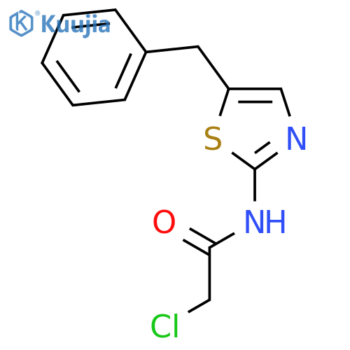 N-(5-Benzyl-1,3-thiazol-2-yl)-2-chloroacetamide structure