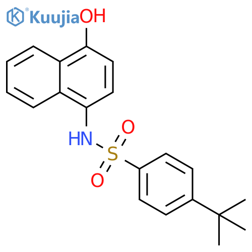 4-tert-butyl-N-(4-hydroxynaphthalen-1-yl)benzene-1-sulfonamide structure