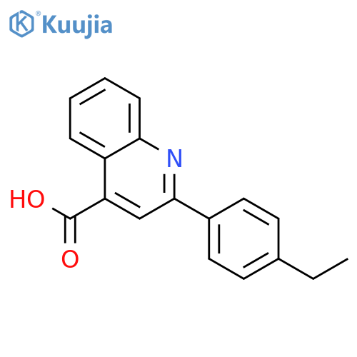 2-(4-Ethylphenyl)quinoline-4-carboxylic acid structure