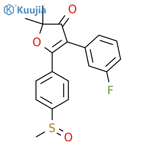 4-(3-Fluorophenyl)-2,2-dimethyl-5-(4-(methylsulfinyl)phenyl)furan-3(2H)-one structure