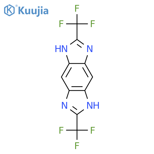 Benzo[1,2-d:4,5-d']diimidazole, 1,5-dihydro-2,6-bis(trifluoromethyl)- structure
