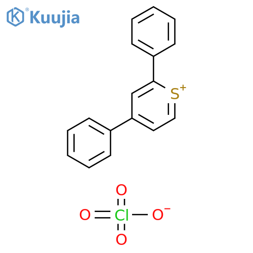 Thiopyrylium, 2,4-diphenyl-, perchlorate structure