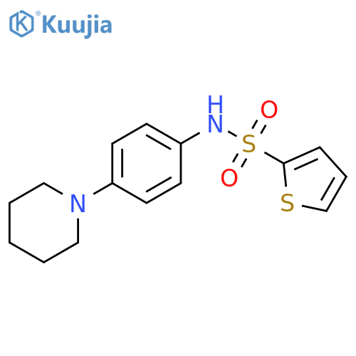 N-4-(piperidin-1-yl)phenylthiophene-2-sulfonamide structure