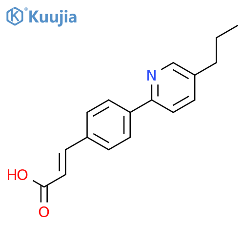 (2E)-3-4-(5-Propylpyridin-2-yl)phenylacrylic Acid structure