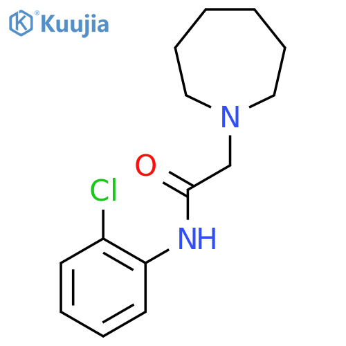 2-(azepan-1-yl)-N-(2-chlorophenyl)acetamide structure