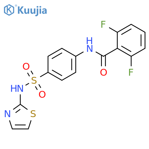 2,6-difluoro-N-{4-(1,3-thiazol-2-yl)sulfamoylphenyl}benzamide structure
