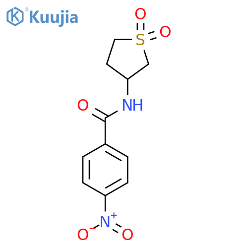 N-(1,1-dioxo-1lambda6-thiolan-3-yl)-4-nitrobenzamide structure