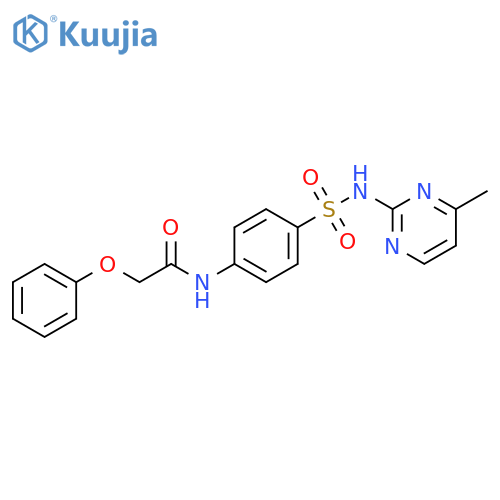 N-{4-(4-methylpyrimidin-2-yl)sulfamoylphenyl}-2-phenoxyacetamide structure