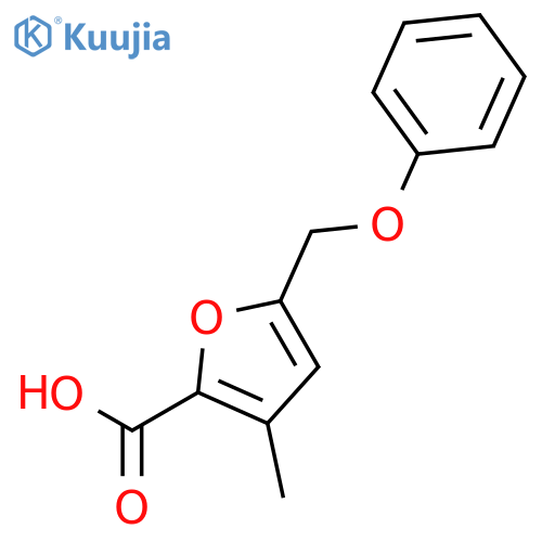 3-Methyl-5-(phenoxymethyl)-2-furoic Acid structure
