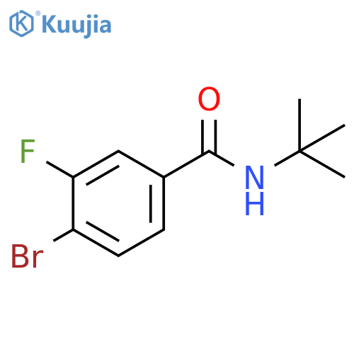 4-Bromo-N-tert-butyl-3-fluorobenzamide structure
