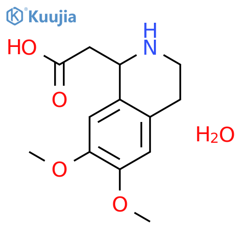 (6,7-Dimethoxy-1,2,3,4-tetrahydro-isoquinolin-1-yl)-acetic Acid structure
