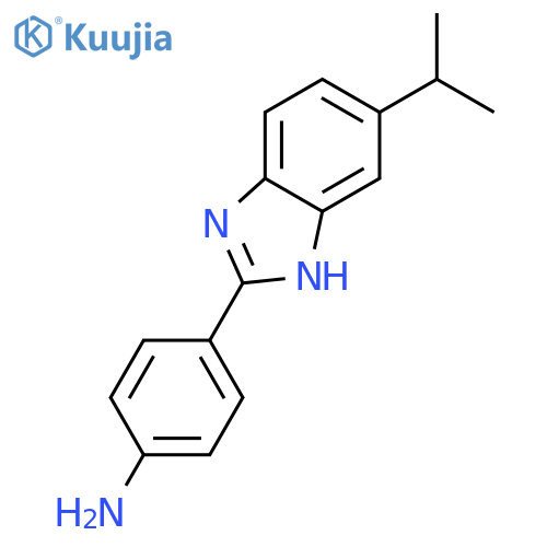 4-(5-Isopropyl-1 H -benzoimidazol-2-yl)-phenylamine structure
