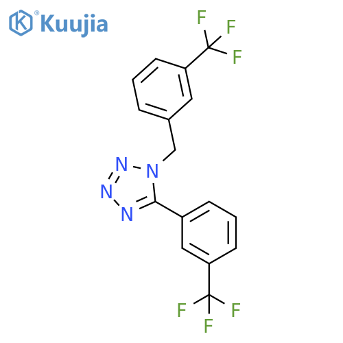 1-[3-(TRIFLUOROMETHYL)BENZYL]-5-[3-(TRIFLUOROMETHYL)PHENYL]-1H-1,2,3,4-TETRAAZOLE structure