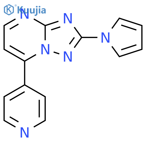 7-(4-PYRIDINYL)-2-(1H-PYRROL-1-YL)[1,2,4]TRIAZOLO[1,5-A]PYRIMIDINE structure