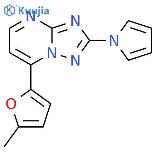 7-(5-METHYL-2-FURYL)-2-(1H-PYRROL-1-YL)[1,2,4]TRIAZOLO[1,5-A]PYRIMIDINE structure