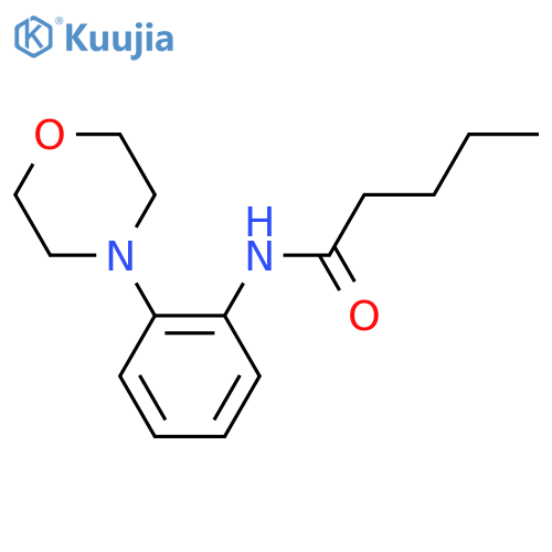 N-[2-(Morpholin-4-yl)phenyl]pentanamide structure
