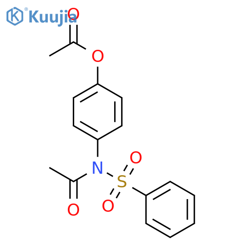 4-N-(benzenesulfonyl)acetamidophenyl acetate structure