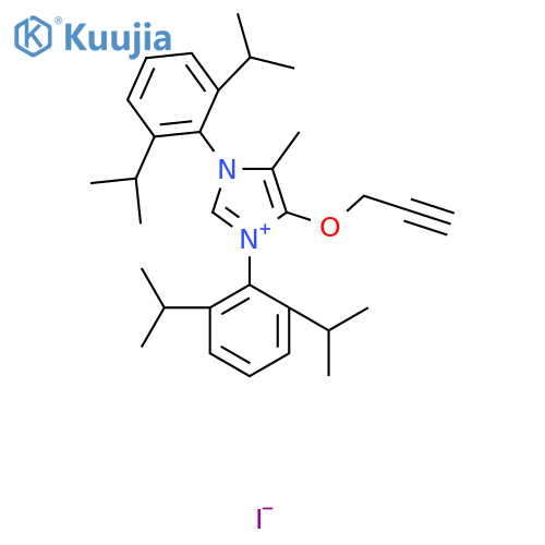 4-(Prop-2-ynyloxy)-5-methyl-bis(2,6-diisopropylphenyl)-imidaZolium iodide structure