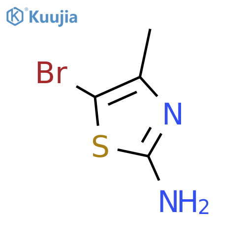 5-bromo-4-methyl-1,3-thiazol-2-amine structure