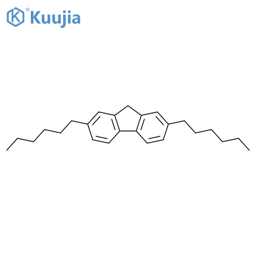9H-Fluorene, 2,7-dihexyl- structure